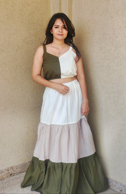 Olive Breez Co-ord Set