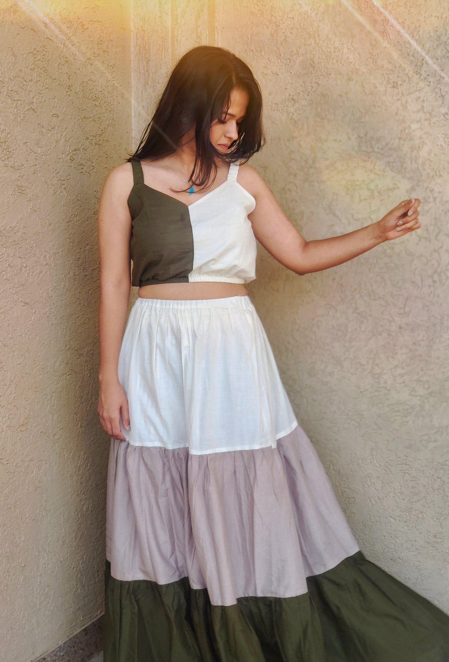 Olive Breez Co-ord Set