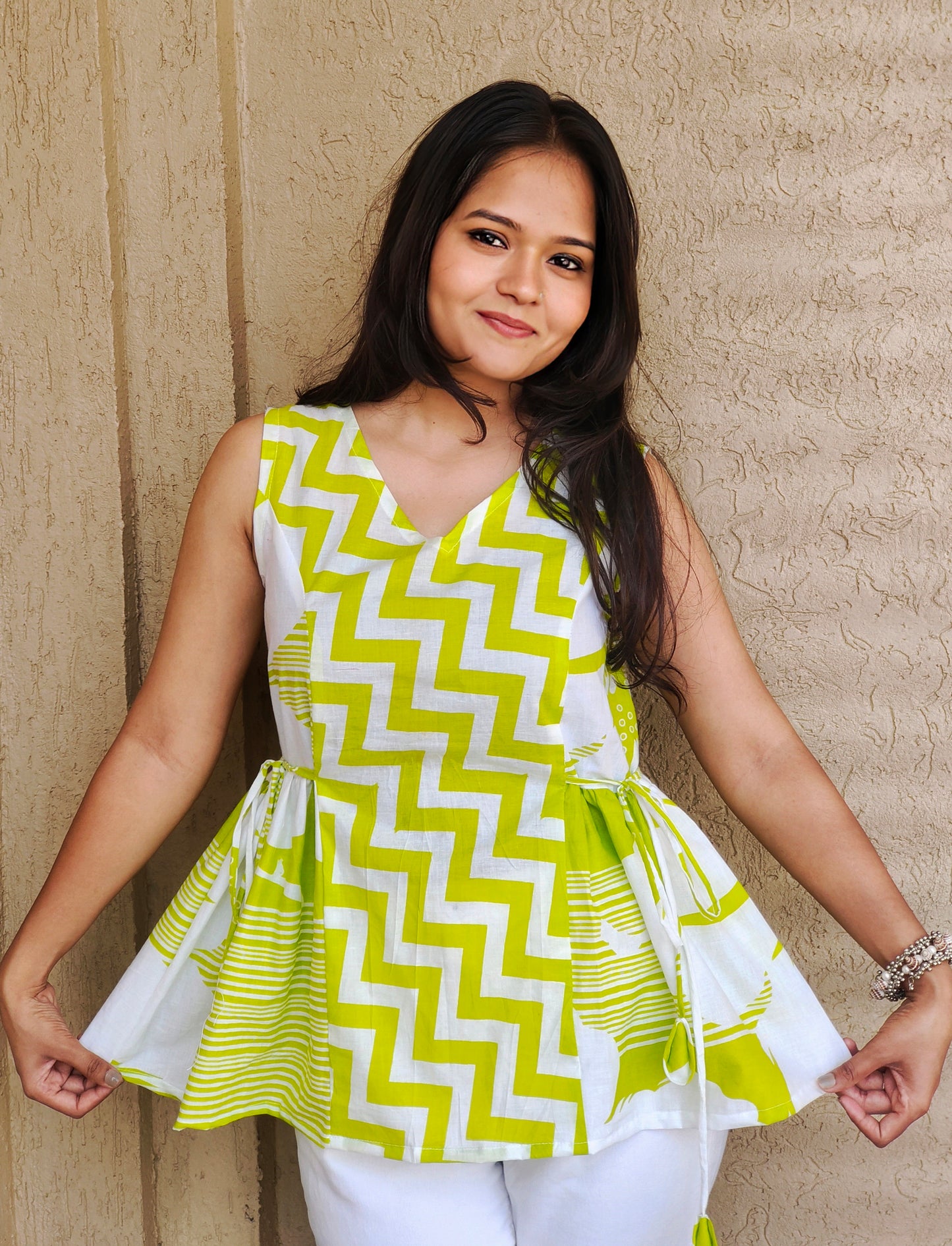 Lime Zest Printed Kurti