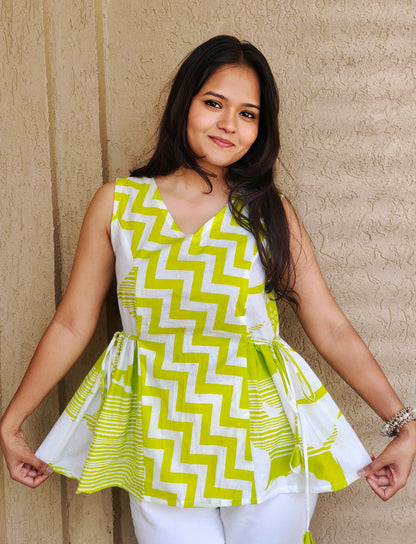 Lime Zest Printed Kurti