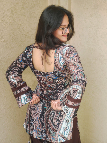 Royal paisley kurti