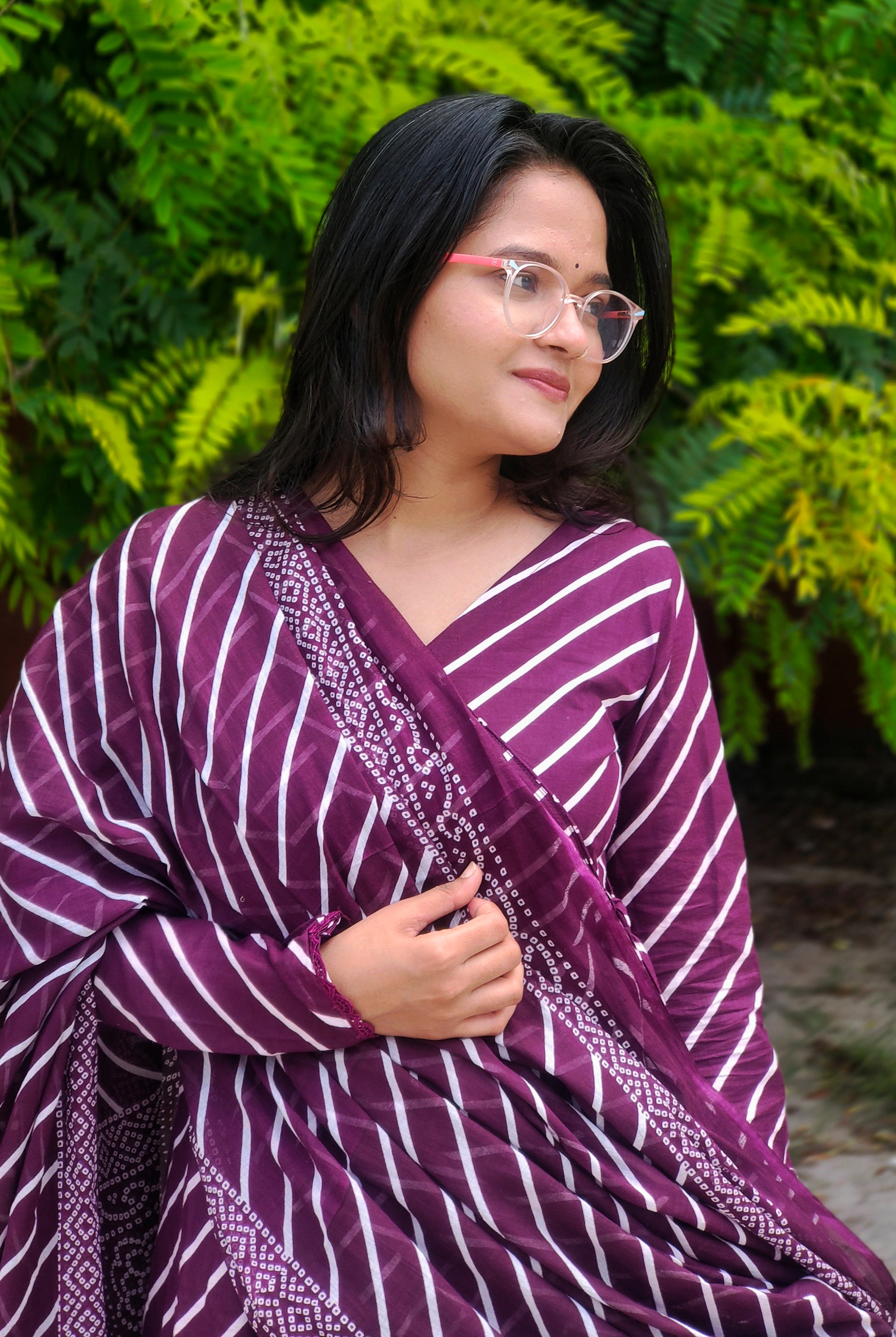 Rangrez Lehariya Anarkali Set Aardhvi