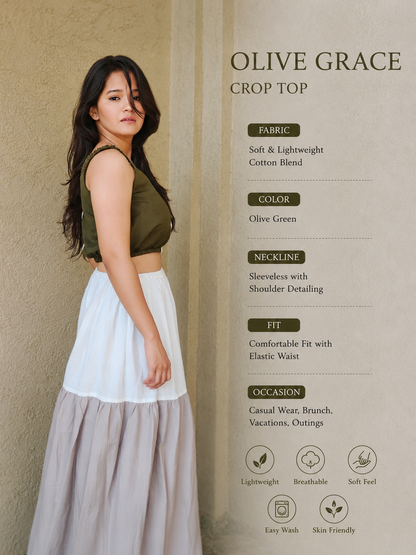 Olive Breez Co-ord Set